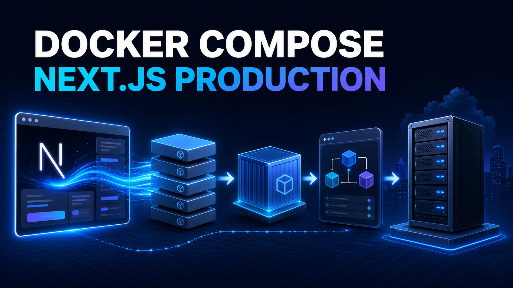 Docker Compose Next.js production deployment architecture
